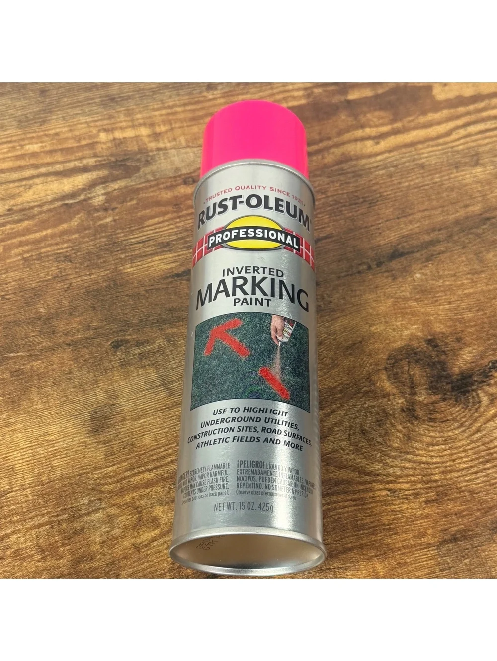 Rust-Oleum Professional Inverted Marking Paint Fluorescent Pink 15oz NEW